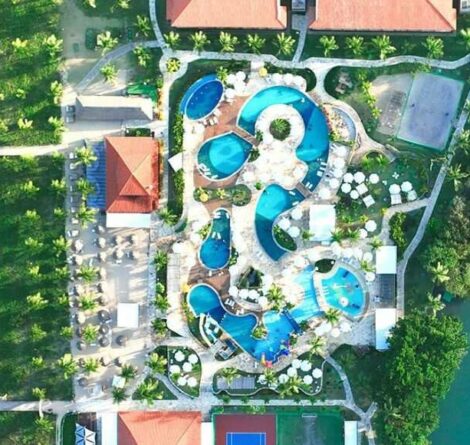 área de lazer do melhor resort de Alagoas